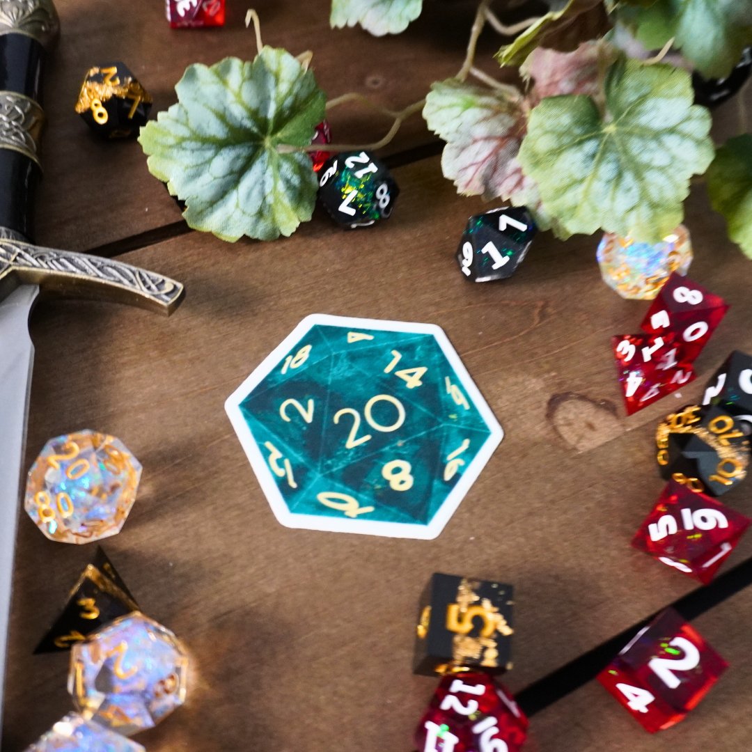 D20 Green Sticker