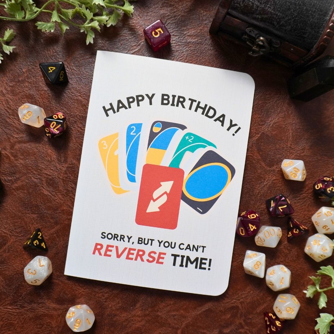 Board Game UNO Birthday Card