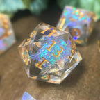 CHROMA Sharp Edge 7-Piece Polyhedral Dice Set