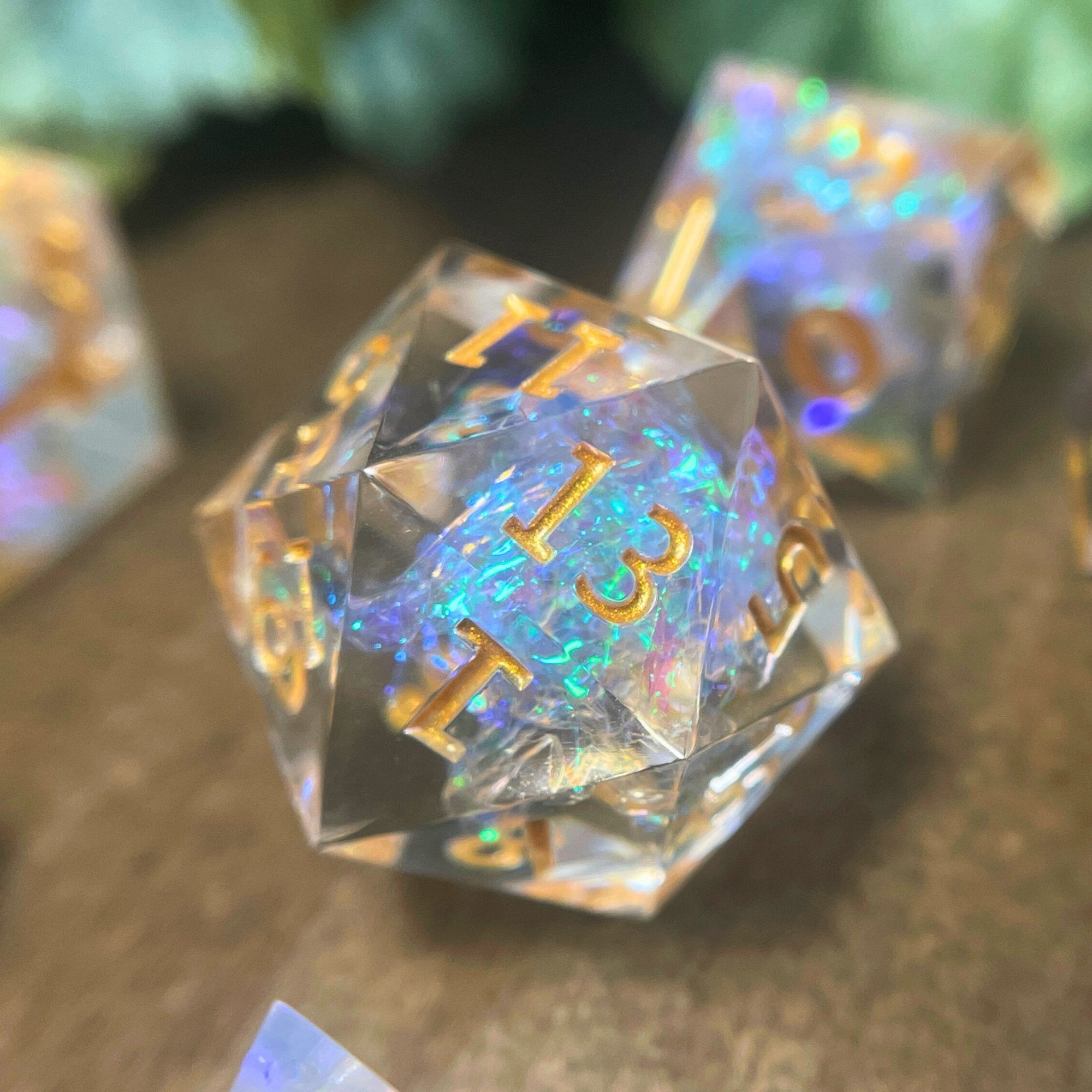 CHROMA Sharp Edge 7-Piece Polyhedral Dice Set