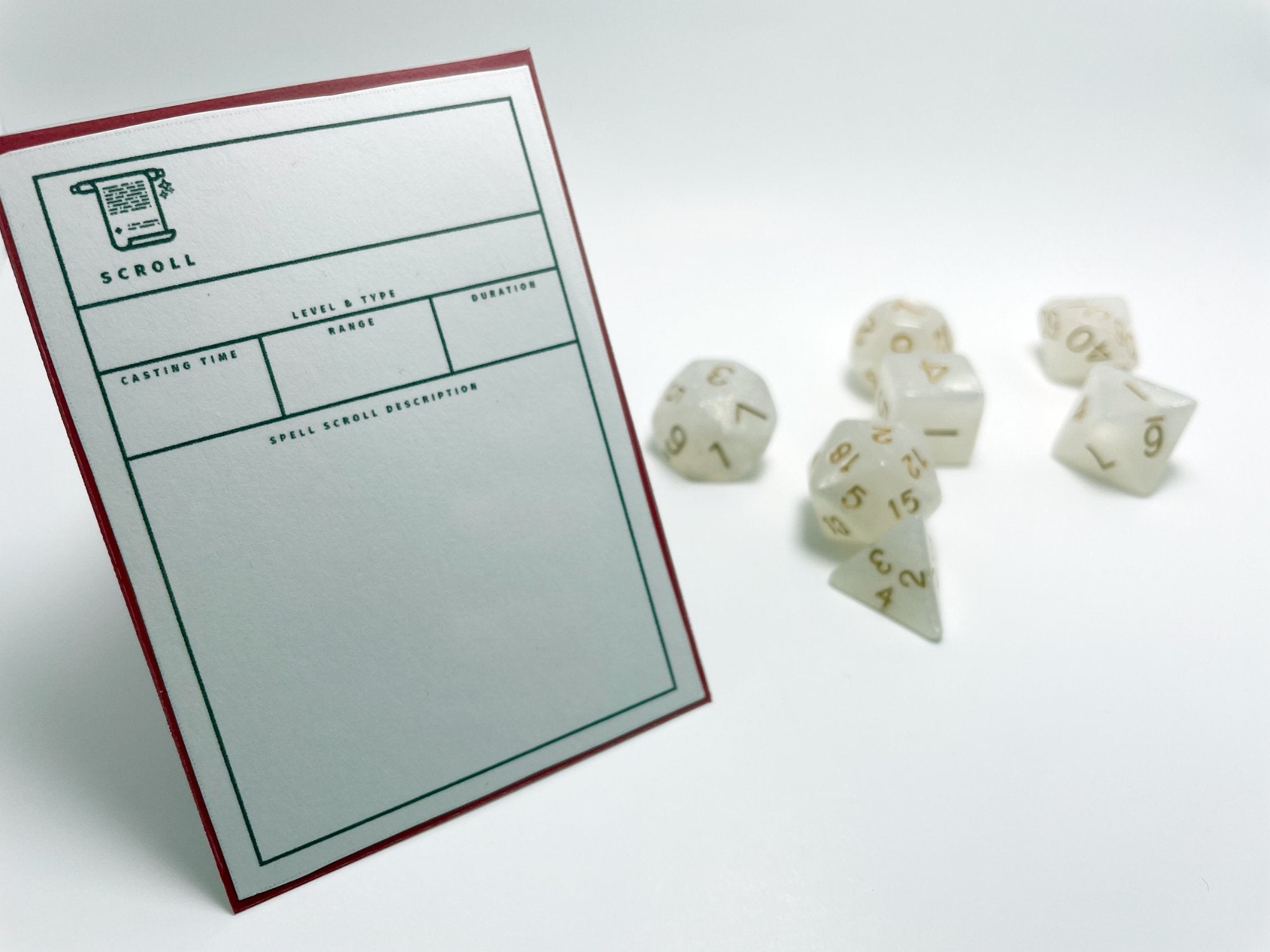 Minimal Spell and Item Cards (5e)