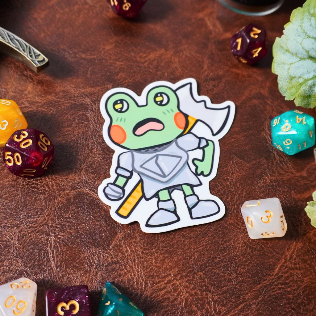 Frog Paladin Sticker