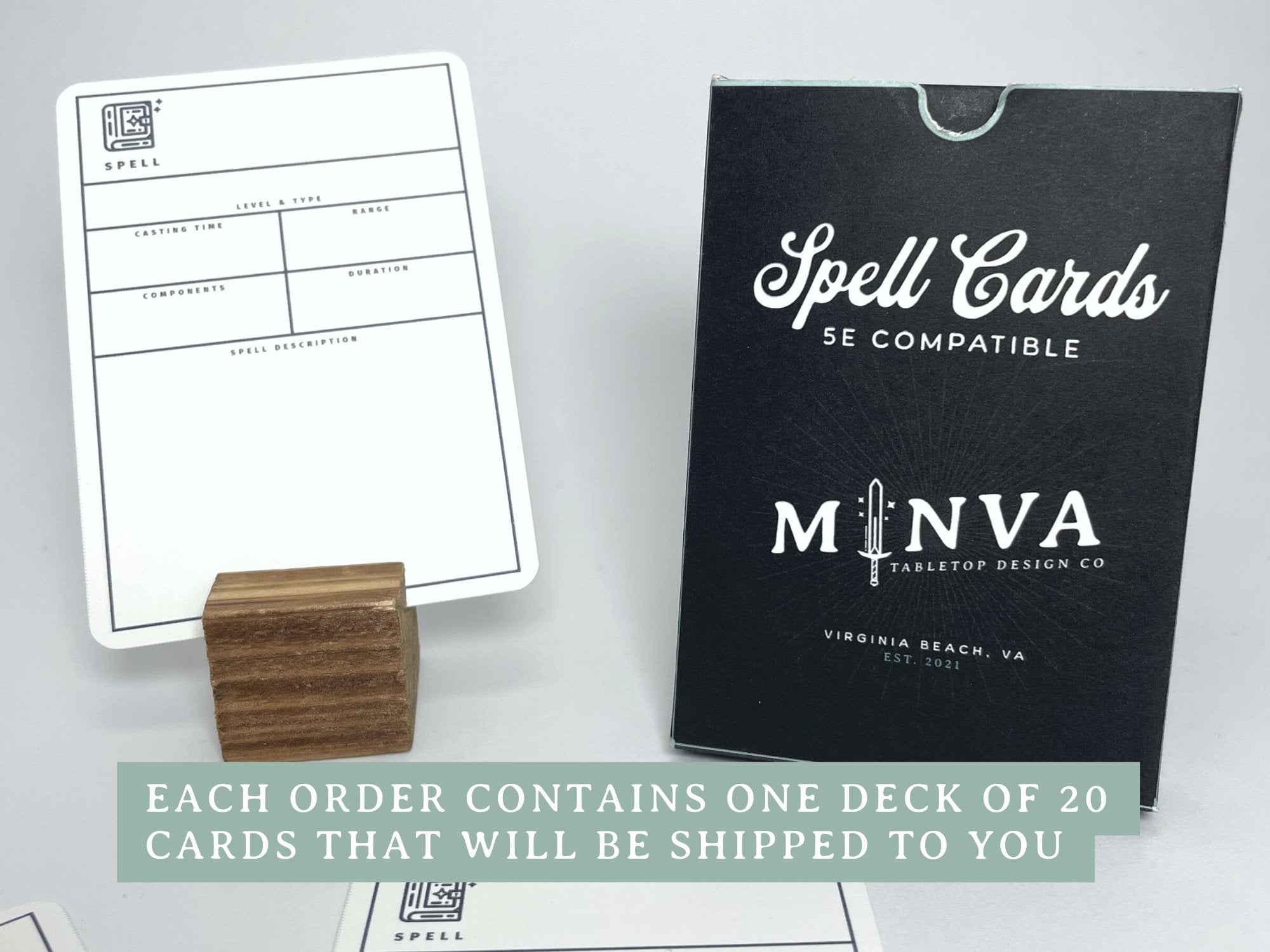 Spell Cards Deck for D&D 5e