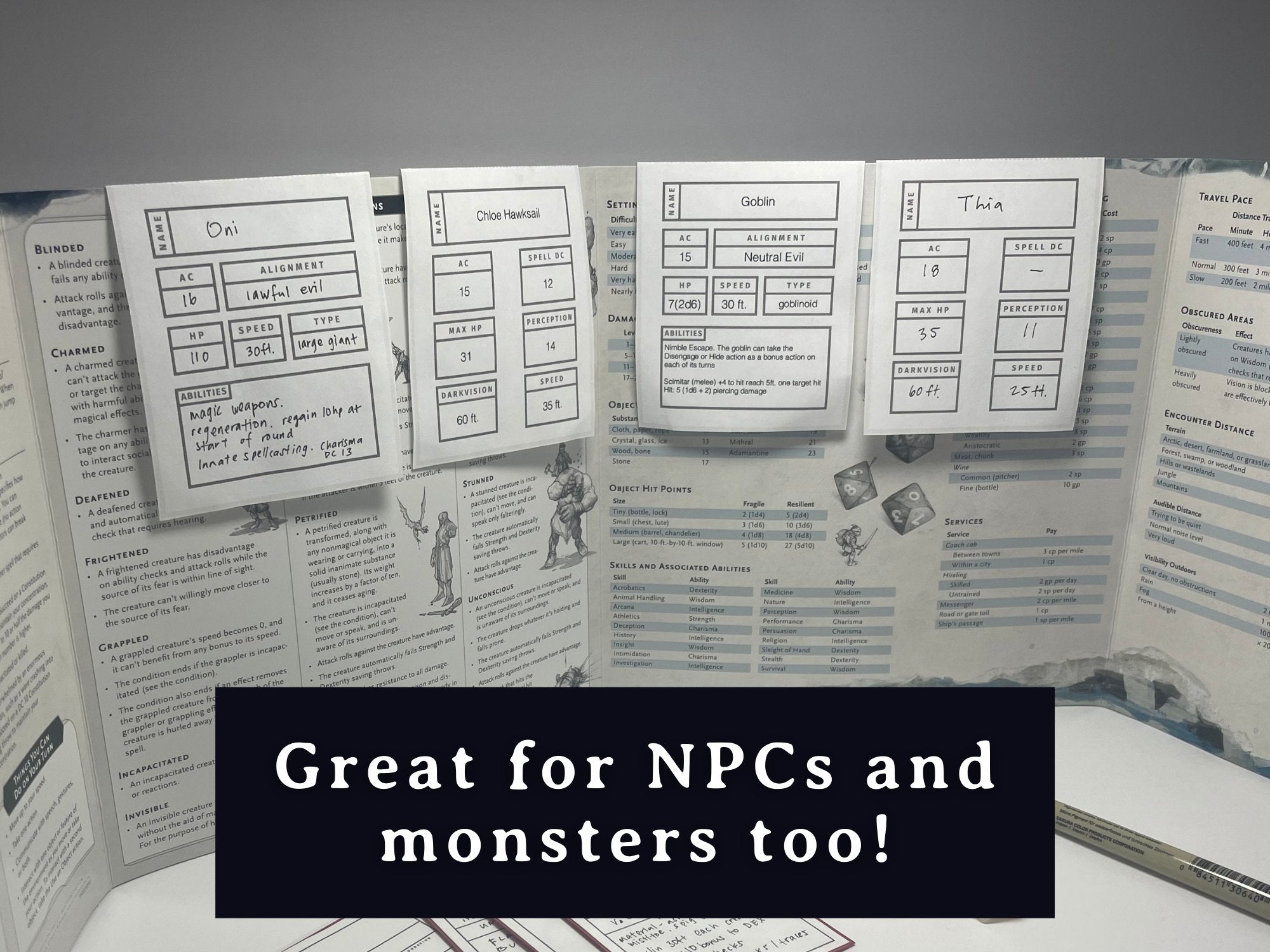 Initiative Tracker Cards (5e)