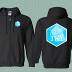 You Can Certainly Try Zip Up Hooded Sweatshirt