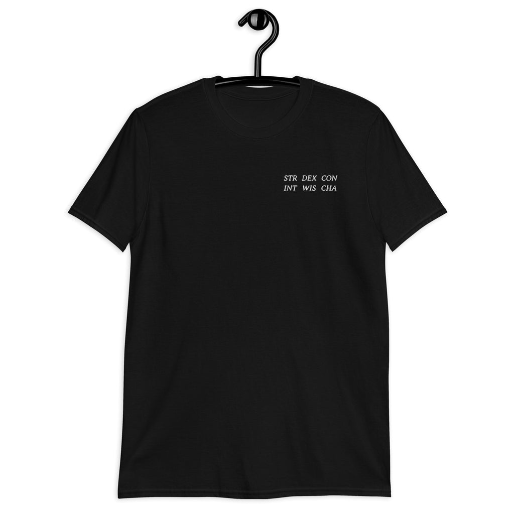 Ability Scores Embroidered Unisex T-Shirt