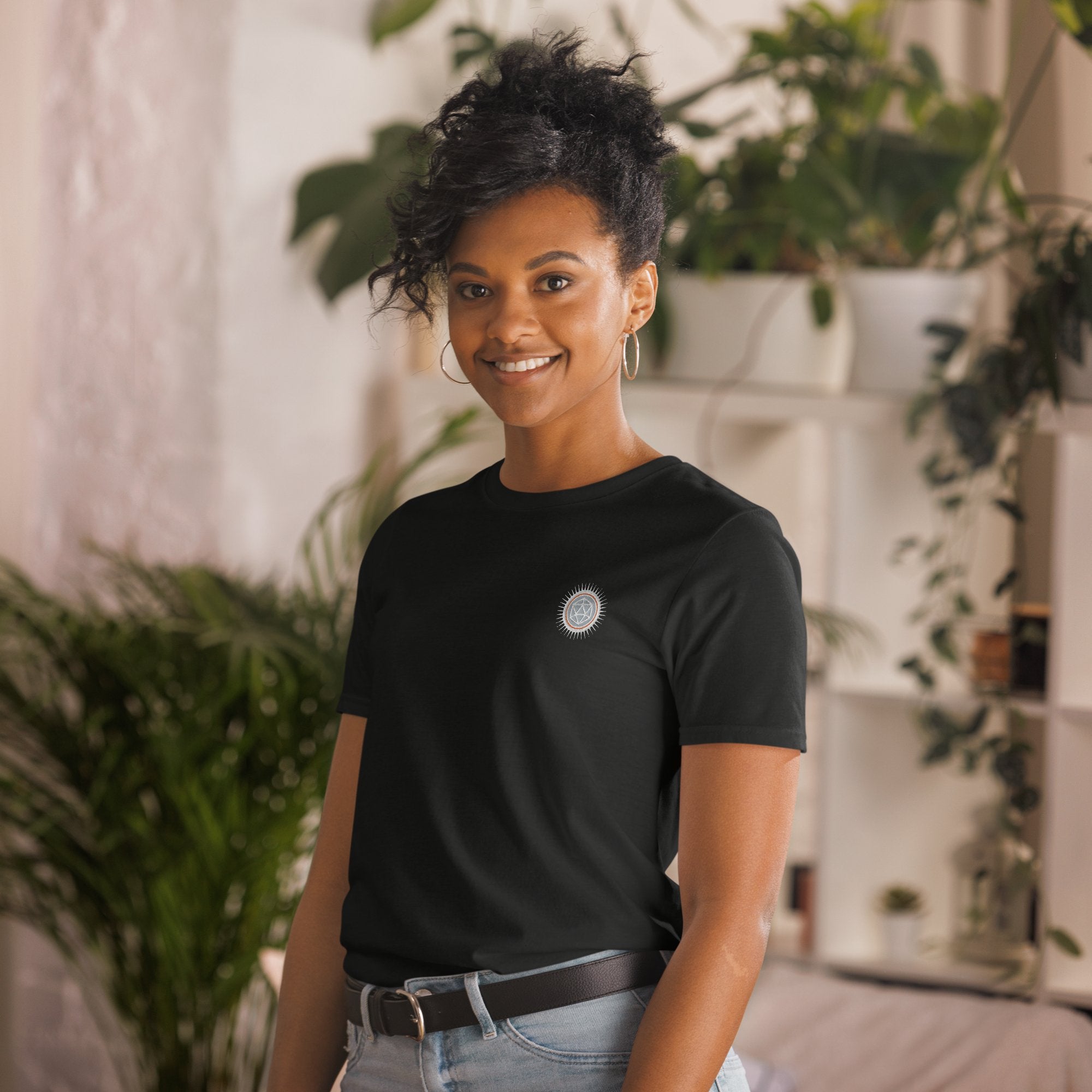 D20 Sun Embroidered T-Shirt