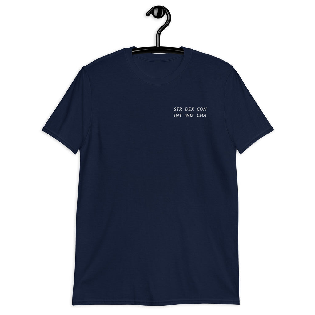 Ability Scores Embroidered Unisex T-Shirt