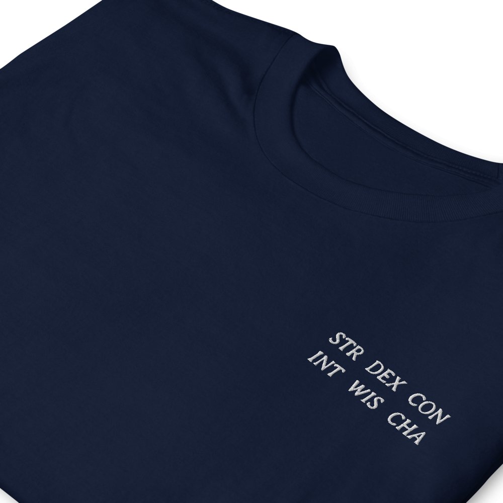 Ability Scores Embroidered Unisex T-Shirt
