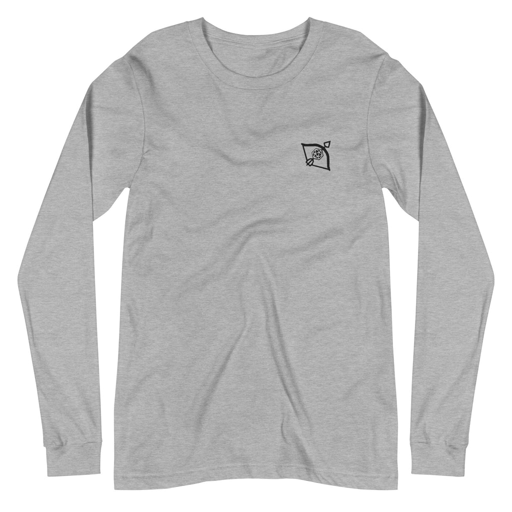 D20 Bow Long Sleeve Tee Embroidered