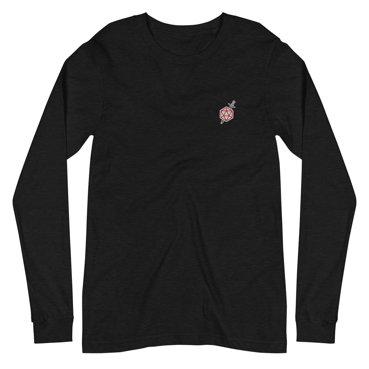 D20 Dagger Long Sleeve Tee Embroidered