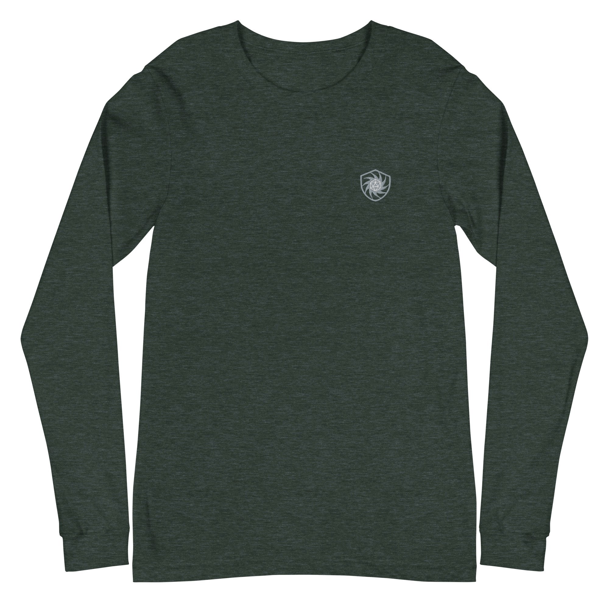 D20 Magic Shield Long Sleeve Tee Embroidered